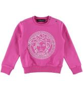 Versace Sweatshirt - Medusa - Fuchsia/Vit