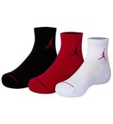 Jordan Strumpor - 3-pack - Jumpman vadderade ankel - RÃ¶d/Vit/Sva