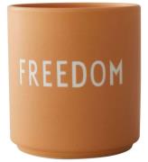 Design Letters Mugg - Favorit Cup - Freedom - Orange