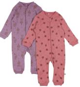 Pippi Onesie - PyjamasdrÃ¤kt - 2-pack - Dusty Rose