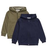 Minymo Cardigan - 2-Pack - Dark Olive