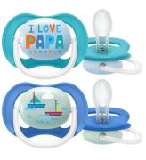 Philips Avent Nappar - 2-pack - Ultra Air - BlÃ¥ m. Tryck