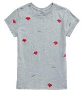 Polo Ralph Lauren T-shirt - Valentine - GrÃ¥melerad m. HjÃ¤rtan