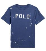 Polo Ralph Lauren T-shirt - SBTS II - MarinblÃ¥ m. Vit
