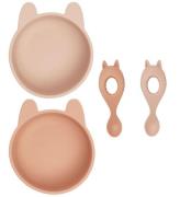 Liewood Middagsset - SkÃ¥l/Sked - Evan - 2-pack - Rabbit Rose Mix