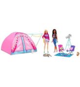 Barbie Dockset - Camping TÃ¤lt Och Dockor Brooklyn Och Malibu