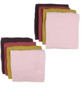 Pippi Baby Muslinfiltar - Organic - 8-Pack - 65x65 cm - Chalk Pi