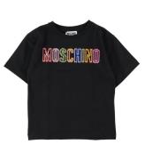 Moschino T-shirt - Maxi - Svart m. Logo/Broderi
