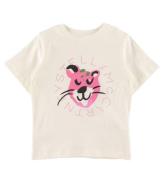 Stella McCartney Kids T-shirt - Vit/Rosa m. Leopard