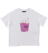 Emporio Armani T-shirt - Vit m. Popcorn