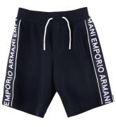 Emporio Armani Shorts - MarinblÃ¥ m. Logorand