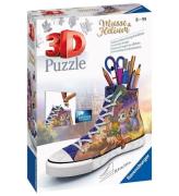 Ravensburger 3D Pussel - 112 Delar - Musse & Helium Sneakers