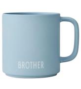 Design Letters Mugg - Siblings - Favourite - BlÃ¥ m. Brother