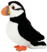 Living Nature Gosedjur - 19x10 cm - Puffin - Vit/Svart