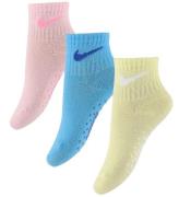 Nike Strumpor - 3-pack - Rosa/BlÃ¥/Gul