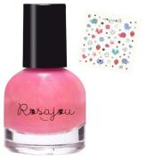 Rosajou Nagellack. Nagelstickers - Rubis