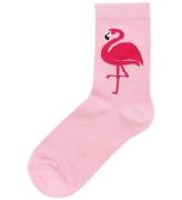 DYR Strumpor - DJUR Galopp - Pastel Pink Flamingo