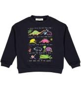 Green Cotton x WWF Sweatshirt - Svart m. Dinosaurier