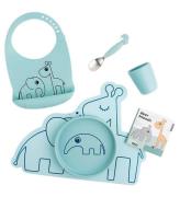 Done By Deer First Meal Set - Silikon - Blue