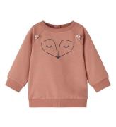 Name It Sweatshirt - NbfOnina - Light Mahogny m. Fox