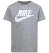 Nike T-shirt - GrÃ¥melerad m. Vit