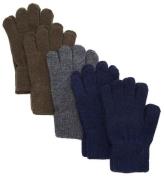 CeLaVi Handskar - Ull/Nylon - 5-pack - Sea Turtle/MarinblÃ¥/Grey