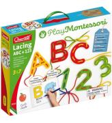 Quercetti InlÃ¤rningsset - SnÃ¶rning ABC+123 - Play Montessori - 2