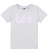 Lee T-shirt - Wobbly Graphic - Pearl Grey Marl