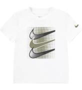Nike T-shirt - Vit m. MilitÃ¤rgrÃ¶n/Svart