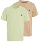 Calvin Klein T-shirt - 2-pack - Monogram - Exotiskt Mint/Varmt S