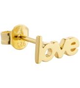 Design Letters Ã?rhÃ¤nge - 1 st. - Love - 18K guldplÃ¤terad
