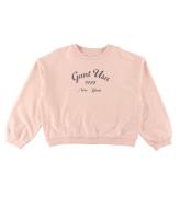 GANT Sweatshirt - Oversized Logo - Kristall Rosa