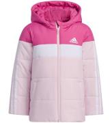 adidas Performance Vadderad jacka - LK Pad JKT - Rosa/Vit