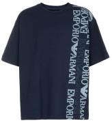 Emporio Armani T-shirt - Black Iris m. Tryck