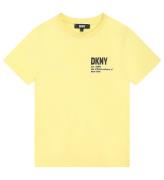 DKNY T-shirt - Straw Yellow m. Svart