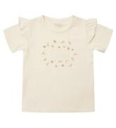 Petit Stad Sofie Schnoor T-shirt - Penelope - Off White m. Blomm