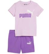 Puma Set - T-shirt/Shorts - Minikatter - Grape Mist