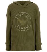 Emporio Armani Hoodie - Rib - Beetle m. Logo