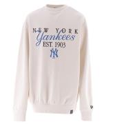 New Era Sweatshirt - New York Yankees - Ã?ppet White