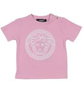 Versace T-shirt - Tutu Rosa/Vit m. Logo