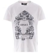 Versace T-shirt - Vit/MarinblÃ¥