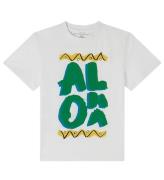 Stella McCartney Kids T-shirt - Vit/GrÃ¶n m. Tryck