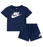 Nike Shortsset - Shorts/T-shirt - Midnight MarinblÃ¥