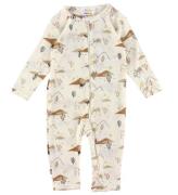 Joha Onesie - Ull/Silke - Off White m. Ã?ken