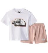 The North Face Shortsset - T-shirt/Shorts - Rosa Mossa/Vit