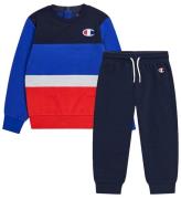 Champion Sweatset - Sweatshirt/Sweatpants - BlÃ¥/RÃ¶d/Vit