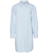 Vero Moda Girl Skjortklänning - VmPinny - Bright White/Vista Blu