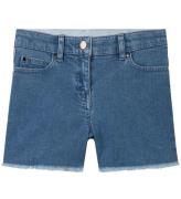 Stella McCartney Kids Jeansshorts - LjusblÃ¥ m. HjÃ¤rtan