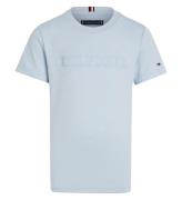 Tommy Hilfiger T-shirt - PrÃ¤glad monotyp - Breezy Blue