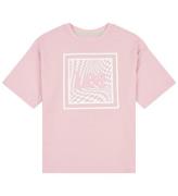 Lee T-shirt - Check Graphic - Rosa Nectar